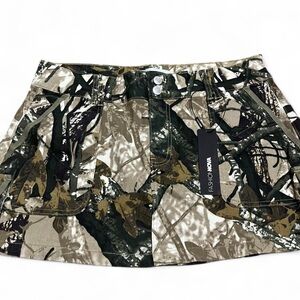 NWT Camo Print Mini Skirt